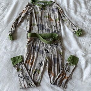 Little Sleepies Safari 18–24M Bamboo PJ Set